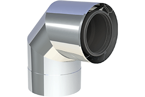 LAS-Schornstein Jeremias TWIN-P Winkel 90° Jeremias TWIN-P