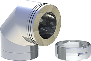 Winkel Edelstahlschornstein Jeremias DW-POWER 